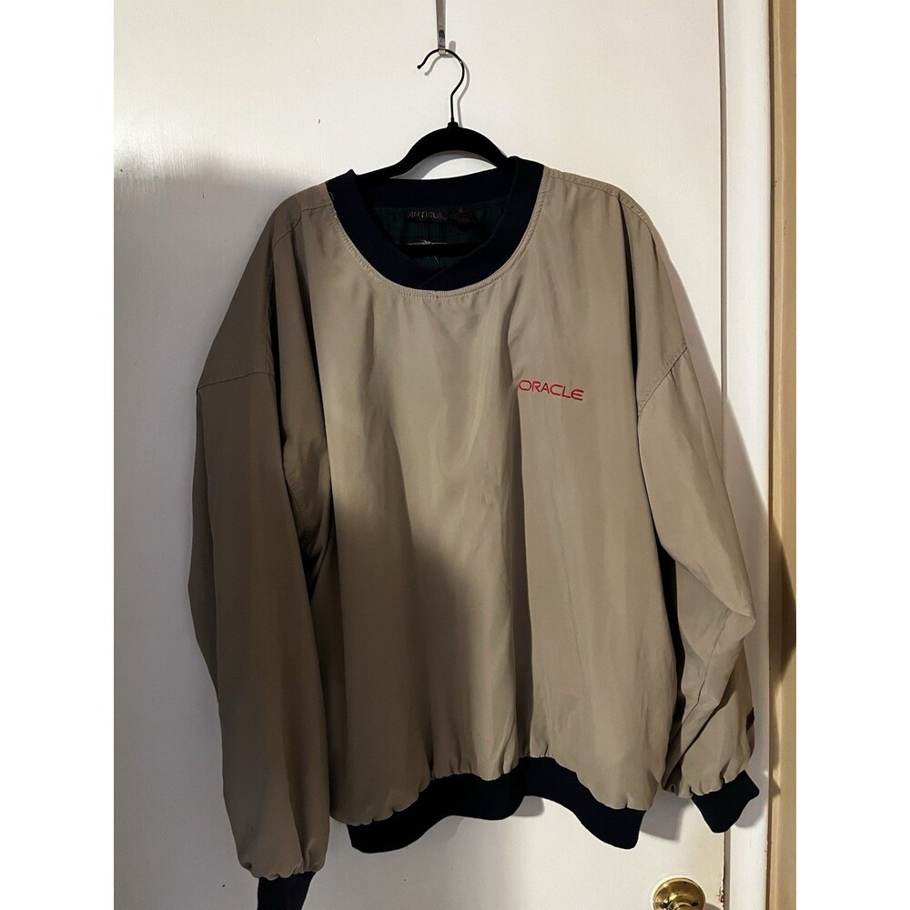 Vintage Antigua Oracle Corporate Logo Windshirt Pullover